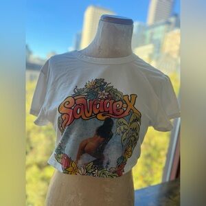 Savage X Crop Tee – Vintage Vibes, Baddie Energy